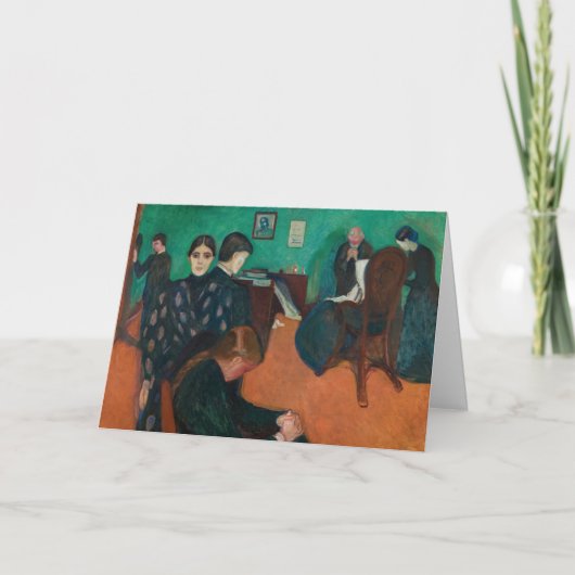 Edvard Munch - Dood in de Sickroom v1 Kaart (Voorkant)