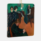 Edvard Munch - Dood in de Sickroom v1 Keramisch Ornament (Rechts)