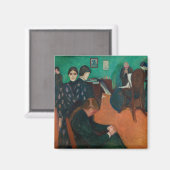 Edvard Munch - Dood in de Sickroom v1 Magneet (Voorkant / Achterkant)