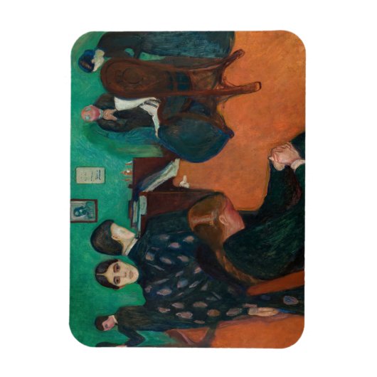 Edvard Munch - Dood in de Sickroom v1 Magneet (Verticaal)