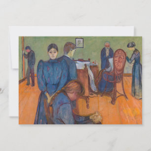 Edvard Munch - Dood in de Sickroom v2 Bedankkaart