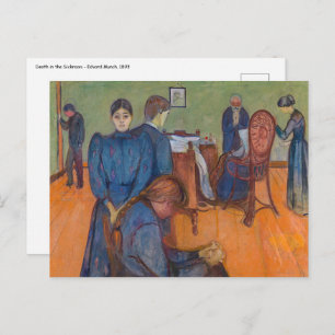 Edvard Munch - Dood in de Sickroom v2 Briefkaart