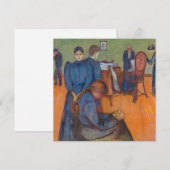 Edvard Munch - Dood in de Sickroom v2 Kaart (Voorkant / Achterkant)