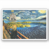 Edvard Munch - Edvard ontmoet Vincent Sticker (Voorkant)