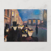 Edvard Munch - Evening op Karl Johan Street Briefkaart (Voorkant)