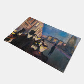 Edvard Munch - Evening op Karl Johan Street Deurmat (Schuin)