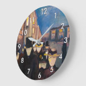 Edvard Munch - Evening op Karl Johan Street Grote Klok (Hoek)