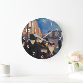 Edvard Munch - Evening op Karl Johan Street Grote Klok (Huis)