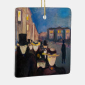 Edvard Munch - Evening op Karl Johan Street Keramisch Ornament (Rechts)