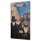Edvard Munch - Evening op Karl Johan Street Klembord (Links)