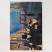 Edvard Munch - Evening op Karl Johan Street Legpuzzel (Verticaal)