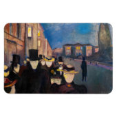 Edvard Munch - Evening op Karl Johan Street Magneet (Horizontaal)