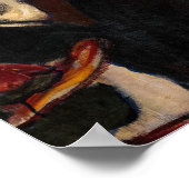 Edvard Munch - Evening op Karl Johan Street Poster (Hoek)