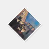 Edvard Munch - Evening op Karl Johan Street Servet (Hoek)