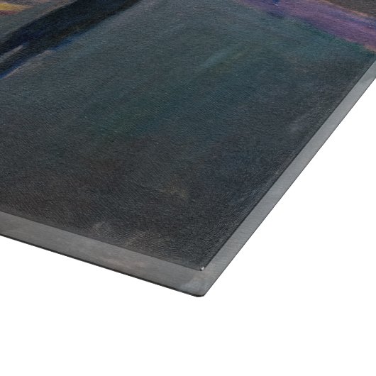 Edvard Munch - Evening op Karl Johan Street Snijplank (Hoek)