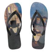 Edvard Munch - Evening op Karl Johan Street Teenslippers (Voetbed)