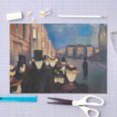 Edvard Munch - Evening op Karl Johan Street Tissuepapier (Craft)