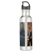 Edvard Munch - Evening op Karl Johan Street Waterfles (Achterkant)