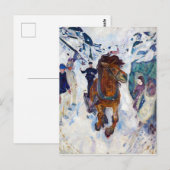 Edvard Munch Galloping Horse Briefkaart (Voorkant / Achterkant)