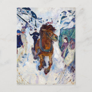 Edvard Munch Galloping Horse Briefkaart