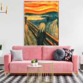 EDVARD MUNCH - Het beeldscherm van 1893 Canvas Afdruk (Insitu (Woonkamer))