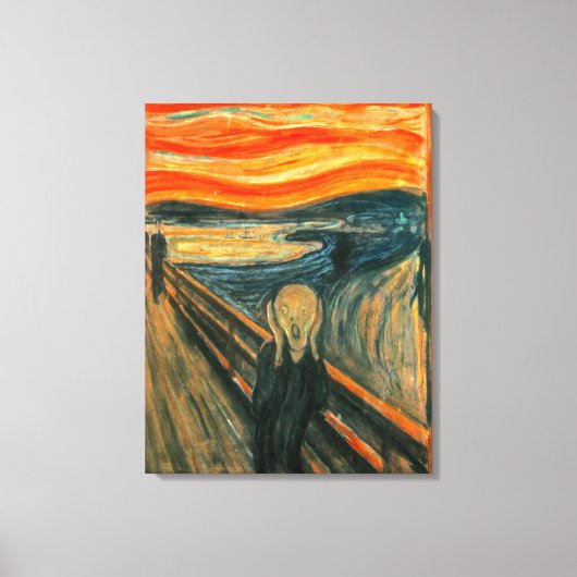 EDVARD MUNCH - Het beeldscherm van 1893 Canvas Afdruk (Voorkant)