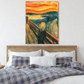 EDVARD MUNCH - Het beeldscherm van 1893 Canvas Afdruk (Insitu (Slaapkamer))