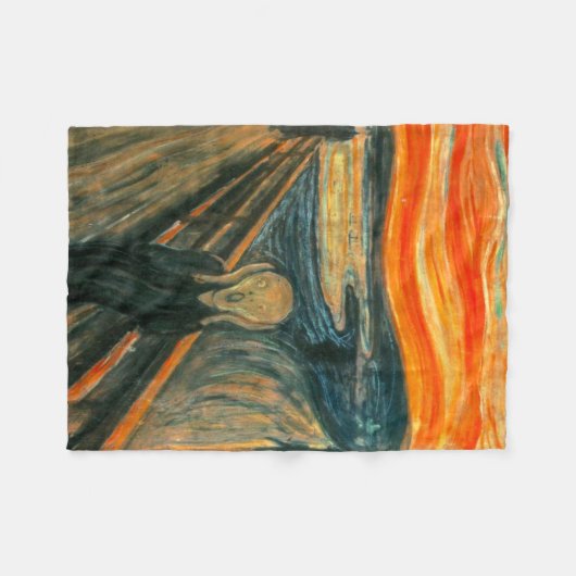 EDVARD MUNCH - Het beeldscherm van 1893 Fleece Deken (Voorkant (Horizontaal))