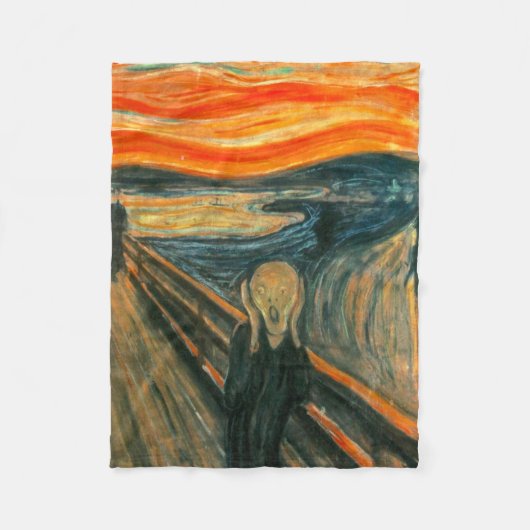 EDVARD MUNCH - Het beeldscherm van 1893 Fleece Deken (Voorkant)
