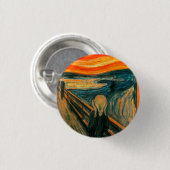 EDVARD MUNCH - Het beeldscherm van 1893 Ronde Button 3,2 Cm (Voorkant /achterkant)