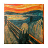 EDVARD MUNCH - Het beeldscherm van 1893 Tegeltje (Voorkant)