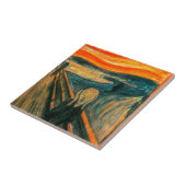 EDVARD MUNCH - Het beeldscherm van 1893 Tegeltje (Zijkant)