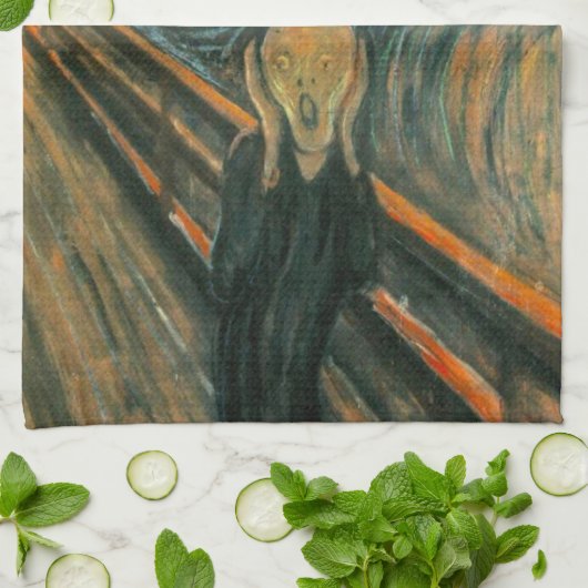 EDVARD MUNCH - Het beeldscherm van 1893 Theedoek (Gevouwen)