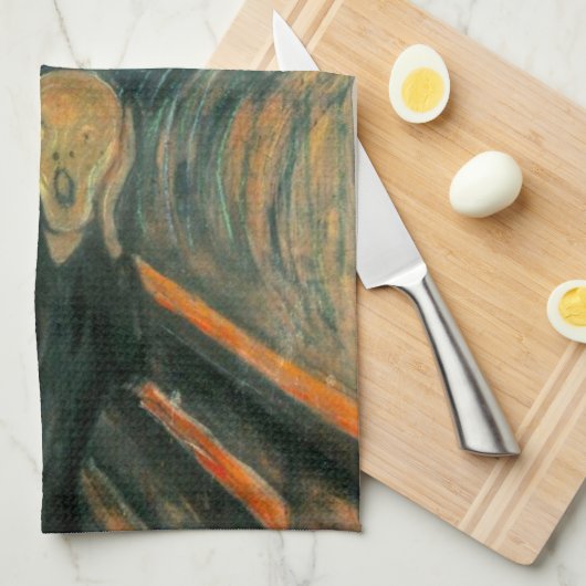 EDVARD MUNCH - Het beeldscherm van 1893 Theedoek (Quarter Fold)