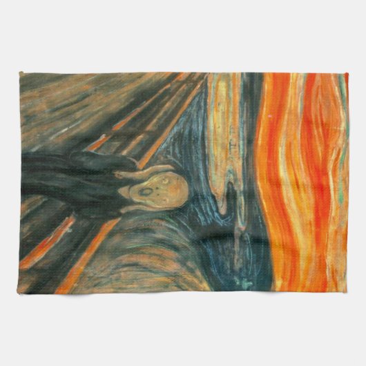 EDVARD MUNCH - Het beeldscherm van 1893 Theedoek (Horizontaal)