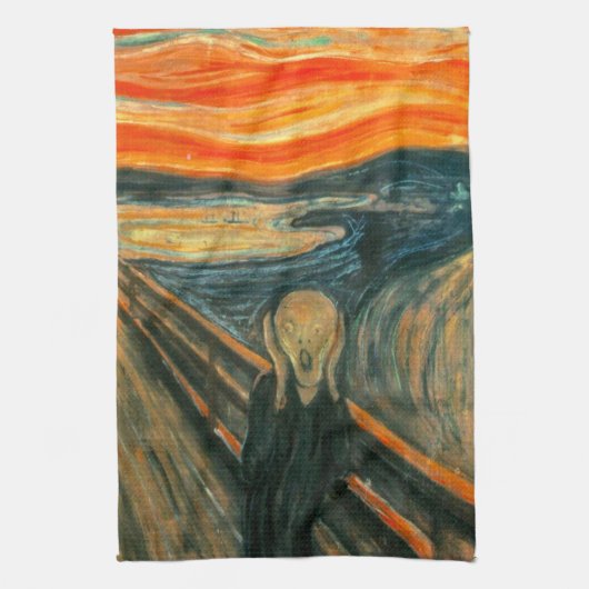 EDVARD MUNCH - Het beeldscherm van 1893 Theedoek (Verticaal)