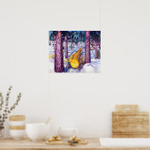Edvard Munch het gele log Poster (Keuken)