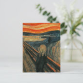 Edvard Munch - Het scherm Briefkaart (Staand voorkant)