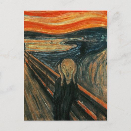 Edvard Munch - Het scherm Briefkaart (Voorkant)