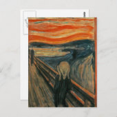 Edvard Munch - Het scherm Briefkaart (Voorkant / Achterkant)