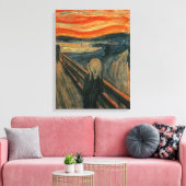 Edvard Munch - Het scherm Canvas Afdruk (Insitu (Woonkamer))