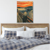 Edvard Munch - Het scherm Canvas Afdruk (Insitu (Slaapkamer))
