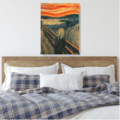 Edvard Munch - Het scherm Canvas Afdruk (Insitu (Slaapkamer))