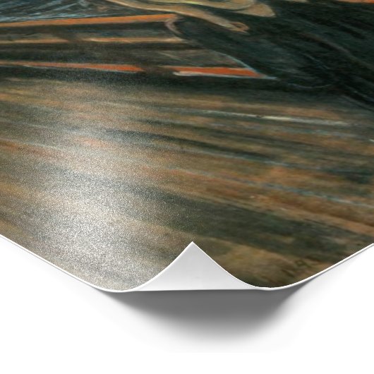 Edvard Munch - Het scherm Foto Afdruk (Hoek)