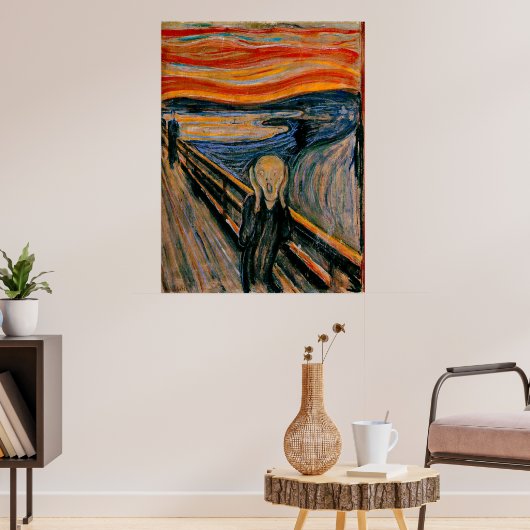 Edvard Munch - Het scherm Poster (Woonkamer 3)