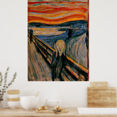 Edvard Munch - Het scherm Poster (Keuken)