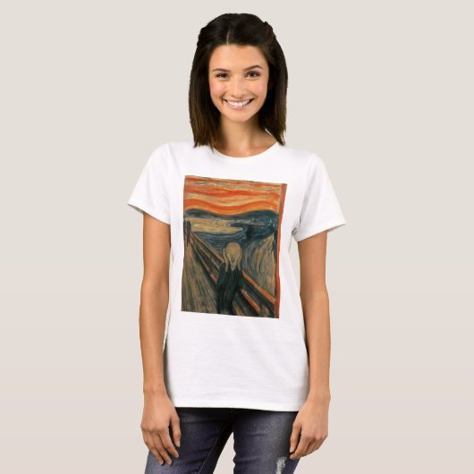 Edvard Munch - Het scherm T-shirt (Voorkant volledig)