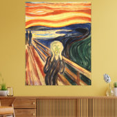 Edvard Munch het schermasterstuk schilderen Canvas Afdruk (Insitu (Woonkamer))