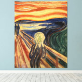 Edvard Munch het schermasterstuk schilderen Canvas Afdruk (Insitu (Houten vloer))