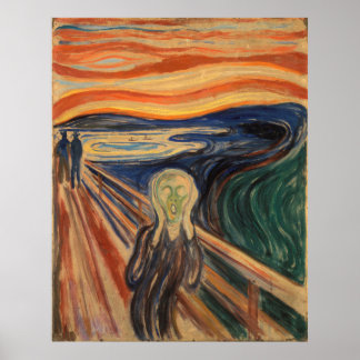 Edvard Munch het schermschilderen Poster